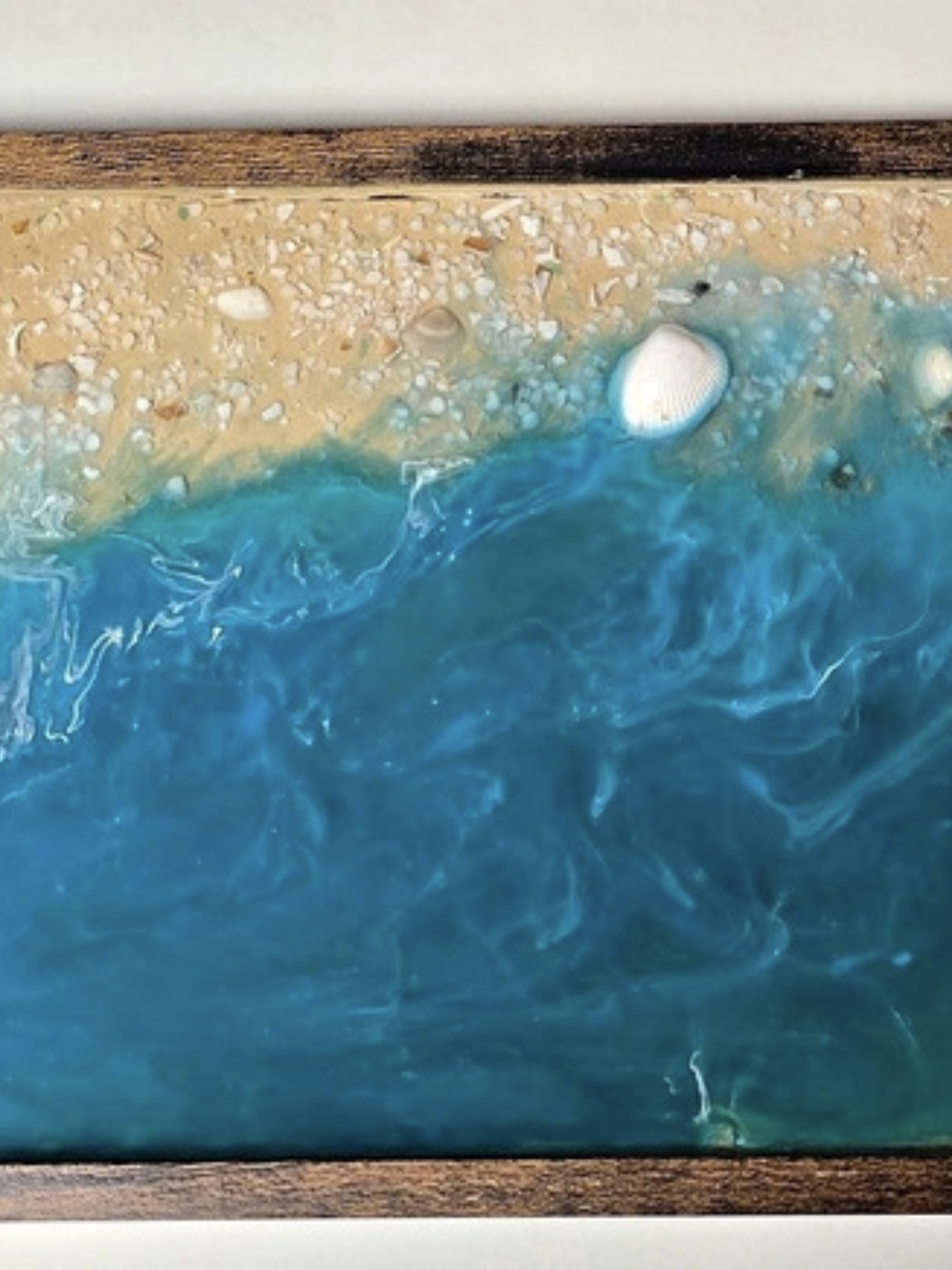 Handmade Coastal Ocean Resin Wall Art